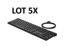 Lot 5x New HP Wired Desktop 320K Keyboard US L96909-001 picture