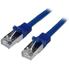 StarTech.com Shielded (SFTP) Cat6 RJ45 Patch Cable 0.5m – Blue picture