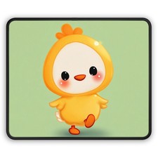 Cute Chick Character Gaming Mouse Pad | Kawaii Yellow Chick picture