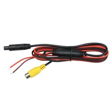 4 Pin Power Cable With RCA Video Connecter For Backup Reverse Camera 1 PCS picture