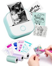 Memoking Sticker Printer - T02 Mini Printer Print Pods Portable Thermal Inkle... picture