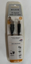 Belkin USB 2.0. High Speed cable 6 feet new in Pack picture
