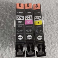 Canon 226 CLI-226 Ink Cartridges Black Magenta Yellow Genuine Still Sealed Open  picture