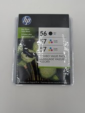 HP 56 57 57 Ink Cartridge Combo Pack 494814 Tri-Color NOS New Sealed picture