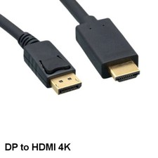 Kentek 6' DisplayPort DP 1.2a 20Pin Male to HDMI 1.4b Male Cable 4Kx2K 30Hz HD picture