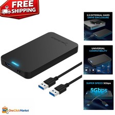 Sleek 2.5 Inch SATA to USB 3.0 Enclosure - Fast Transfers & Easy Install picture