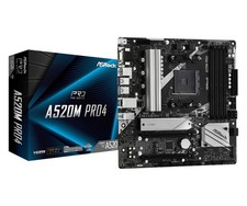 ASRock A520M Pro4, AMD A520 Mainboard - Sockel AM4, 90-MXBDU0-A0UAYZ picture