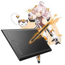 GAOMON M10K 2018 Graphic Drawing Tablet Battery-free Pen 10 Express Key 10X6 in picture