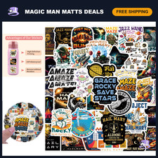 55PCS Space Theme Stickers for Movie Lovers, Hail Mary Fans, Decals for Laptops picture