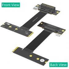 M.2 Key M 4.0 to PCI-e 4.0 4X 180° Adapter Card Riser Extension Cable For NVME picture