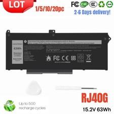 ✅LOT 1-20PC 63wh RJ40G Battery For Dell Latitude 14 5420 15 5520 Precision 3560 picture