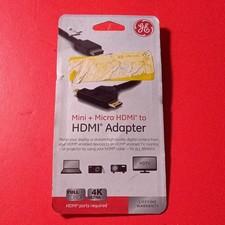 GE Mini HDMI + Micro HDMI to HDMI Adapter 33587 picture