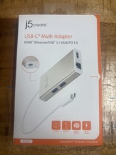 j5create - JCA374 - USB-C Multi Adapter HDMI, Ethernet/USB 3.1 HUB/PD 3.0 picture