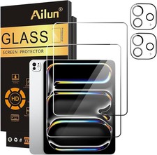 Screen Protector+Camera Lens Protector for iPad Pro 13 Inch, 2+2 Pack picture