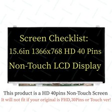 FOR SAMSUNG LTN156AT35-H01 Replacement LCD Screen for Laptop LED HD 40PINS 15.6' picture