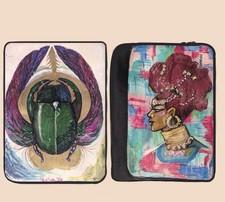 Custom Egyptian Theme Painted Tomtoc sleeve  iPad Pro 13”, Air 13”  ‘(13”x9”) picture