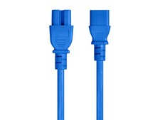 Monoprice 14AWG Heavy-Duty Computer Extension Power Cable / Cord - 3ft - Blue picture