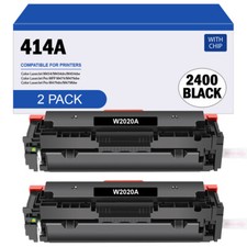 2PK 414A W2020A BLACK Toner With Chip for HP Laserjet Pro M454dw MFP M479fdw picture