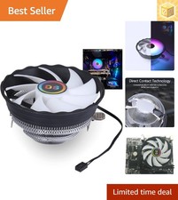 Stylish 120MM RGB CPU Fan - Ultra-Quiet 1500 RPM for Intel LGA 775/1155 Builds picture