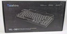 Taiahiro Retro Typewriter Wireless Keyboard - Pink picture