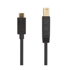 Monoprice USB 3.0 Type-C to Type-B Cable - 6ft - Black For External Hard Drive picture
