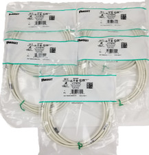 5 Panduit UTPSP9Y Category 6 RJ45 Ethernet Patch Cords 9ft Booted TangleFree NEW picture