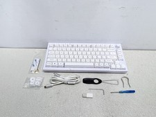 Keychron - Q1 75% Custom Wired RGB Mechanical Keyboard Brown Switch - White - picture
