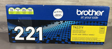 Brother TN221Y 1400 Page-Yield TN221Y Toner - Yellow New Sealed picture