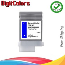 PFI-107 Cyan Ink Cartridge Fit Canon IPF 670 IPF680 IPF685 IPF780 PFI107C picture