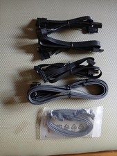 Lot of 6 Genuine Corsair Premium Sleeved SATA Power Cables Type 4 picture
