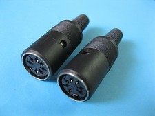 24 pcs Standard DIN Jack 7 Pin Female Connector with Plastic Handle New picture