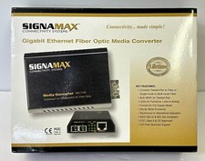 SIGNAMAX 065-1197 1000BaseT to 1000BaseLX Converter SC 10KM Span picture