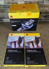 Lot Kodak Photo Printer Dock PD480 & PHC-40 Cartridge & Paper iPhone picture