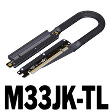 ADT-Link PCIe 4.0 x16 Riser Cable Cord Double reverse side bend Cable PCI-E 30CM picture