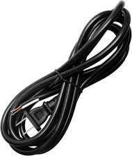 16/2 AWG 8FT Power Cord Replacement - Male-to-Female, Black for Tool Repair picture