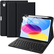Wenlaty for iPad (A16) 11th/10th Generation Case with Keyboard - Detachable W... picture