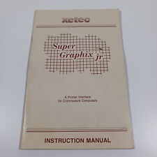 Vintage Xetec Super Graphix Jr. Instruction Manual for Commodore Computers picture