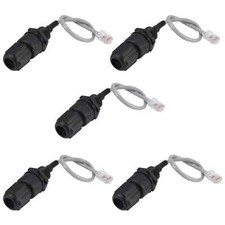 Anmbest 5PCS Panel Mounting RJ45 Waterproof Cat5 Connector Ethernet picture