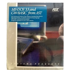 MS-DOS 3.3 and GW-BASIC from AST 5.25