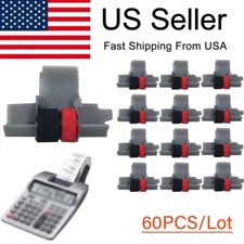 60pcs IR-40T Black & Red Calculator Ink Rollera for CP13 NR42 IR40T Sharp Casio picture