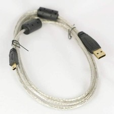6FT USB Cable Mini-B 5-Wire Premium Silver USB 2.0 Charge and Sync D1FS picture