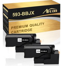 Multi Pack E525W Toner Cartridge for Dell E525 525w 593-BBJX BBJU BBJW BBJV Lot picture
