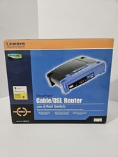 Linksys Etherfast Cable/DSL Router With 4 Port Switch Wired Model BEFSR41 picture