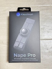 Keychron Nape Pro Bluetooth 5.3 2.4 GHz Wired Trackball Mouse Black picture