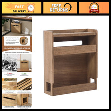 Wooden WiFi Router Storage Box - Cable Management Organizer Rack for Home/Office picture