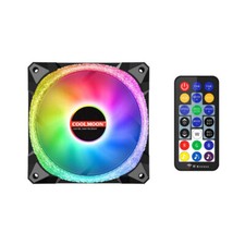 1/3 x ARGB 120mm LED Magic Diamond AS2 Case Fan w/Remote Control 12cm Music Mode picture