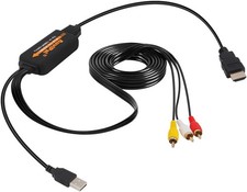 1080P RCA to HDMI Converter, All-in-One Composite AV to HDMI Audio Video Adapter picture