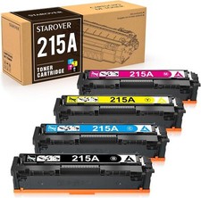 STAROVER 4 Pack 215A Toner Cartridges (No Chip) Compatible with HP 215A W2310A R picture