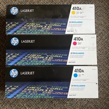 HP 410A 3-Pack Original LaserJet Toner cartridge (CF411a CF412a cf413a) Sealed picture