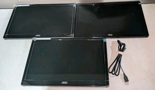 Lot Of 3 - AOC E1659F 15.6 inch Widescreen LED Monitor 156LM00005 E1659Fwu picture